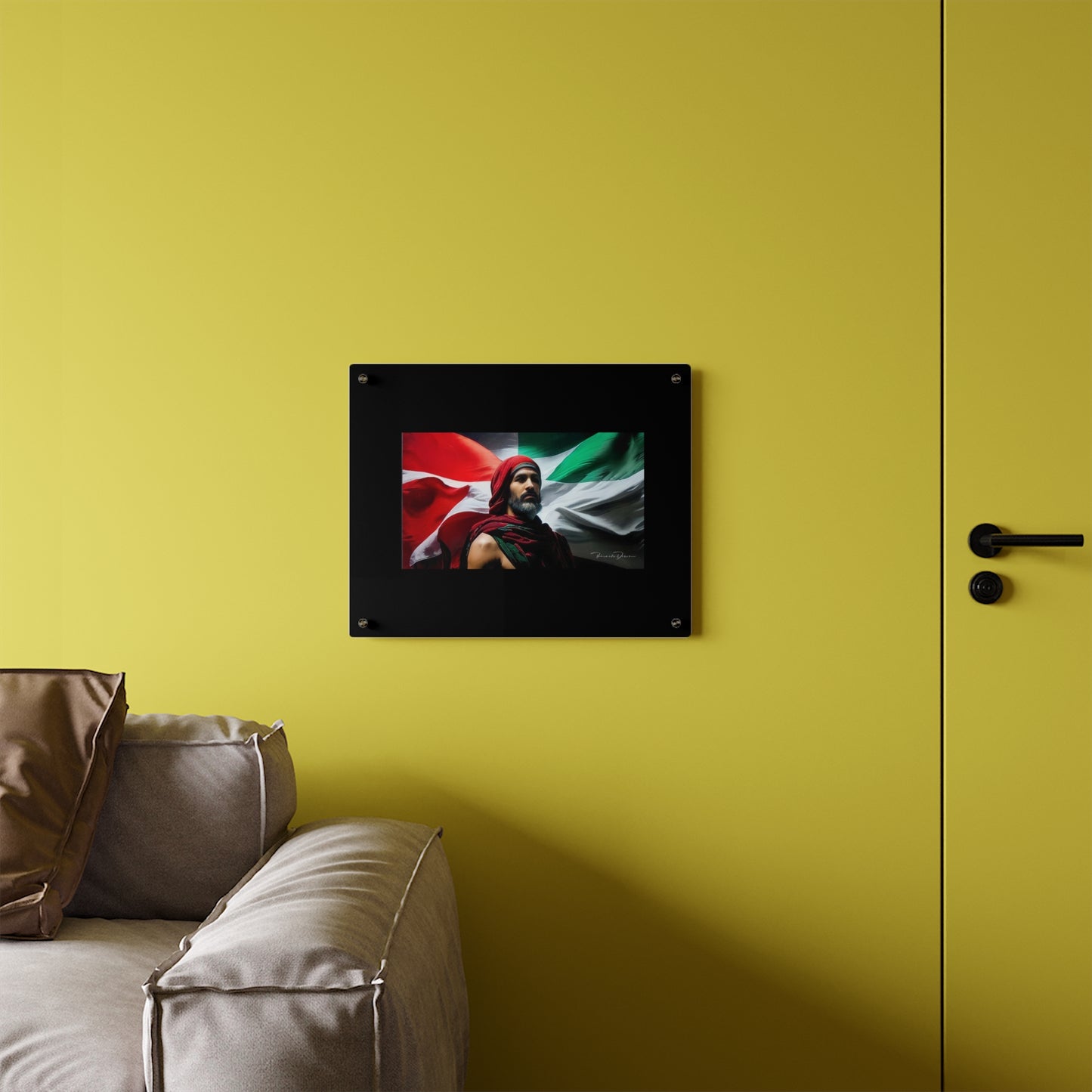 Free Palestine Acrylic Glass Art - Derose Entertainment