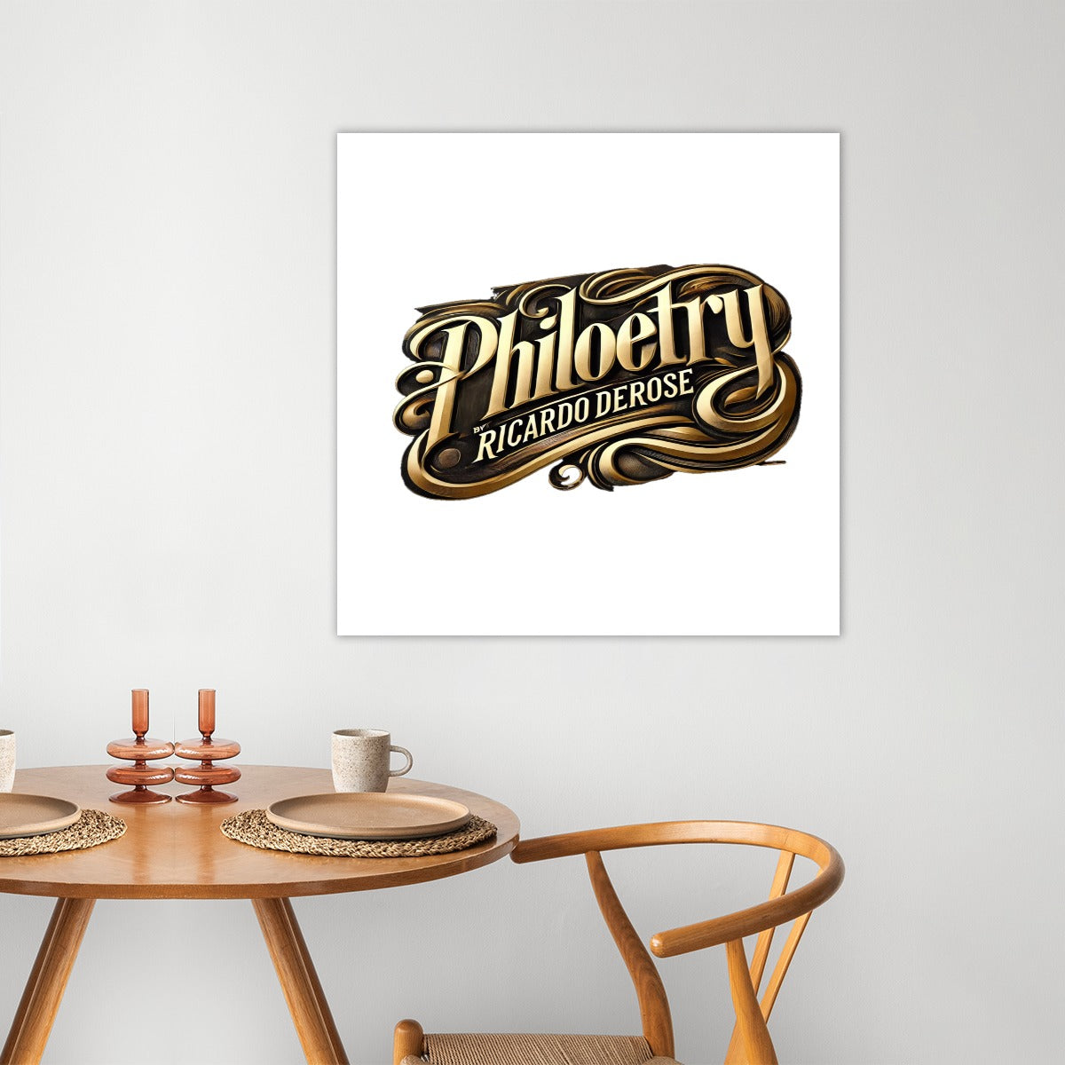 Philoetry - Large Frameless single-piece mural