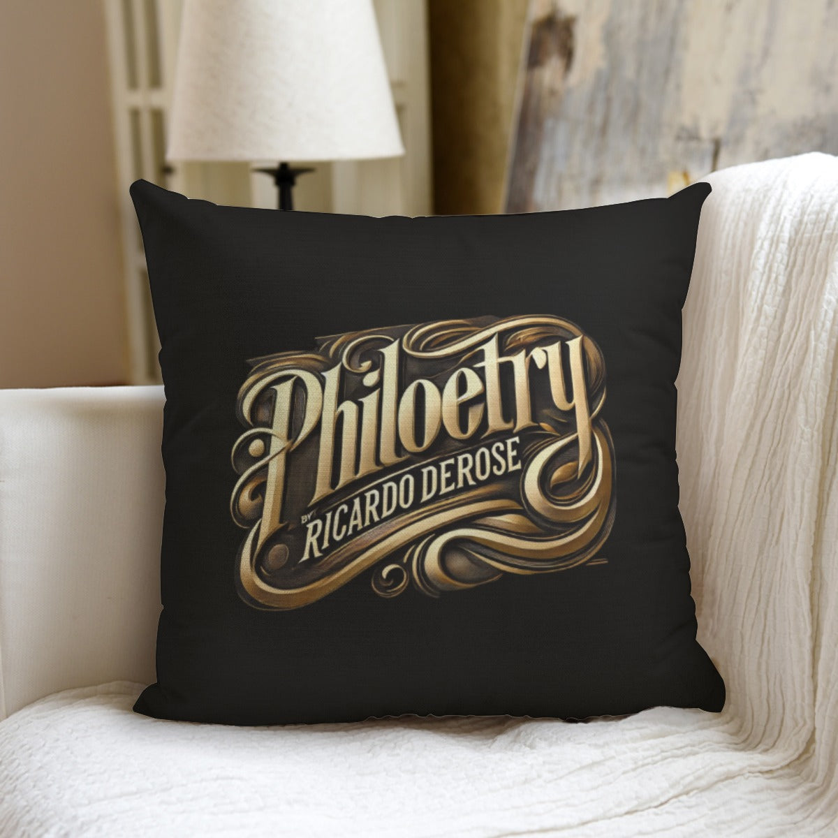All-Over Print couch pillow with pillow Inserts