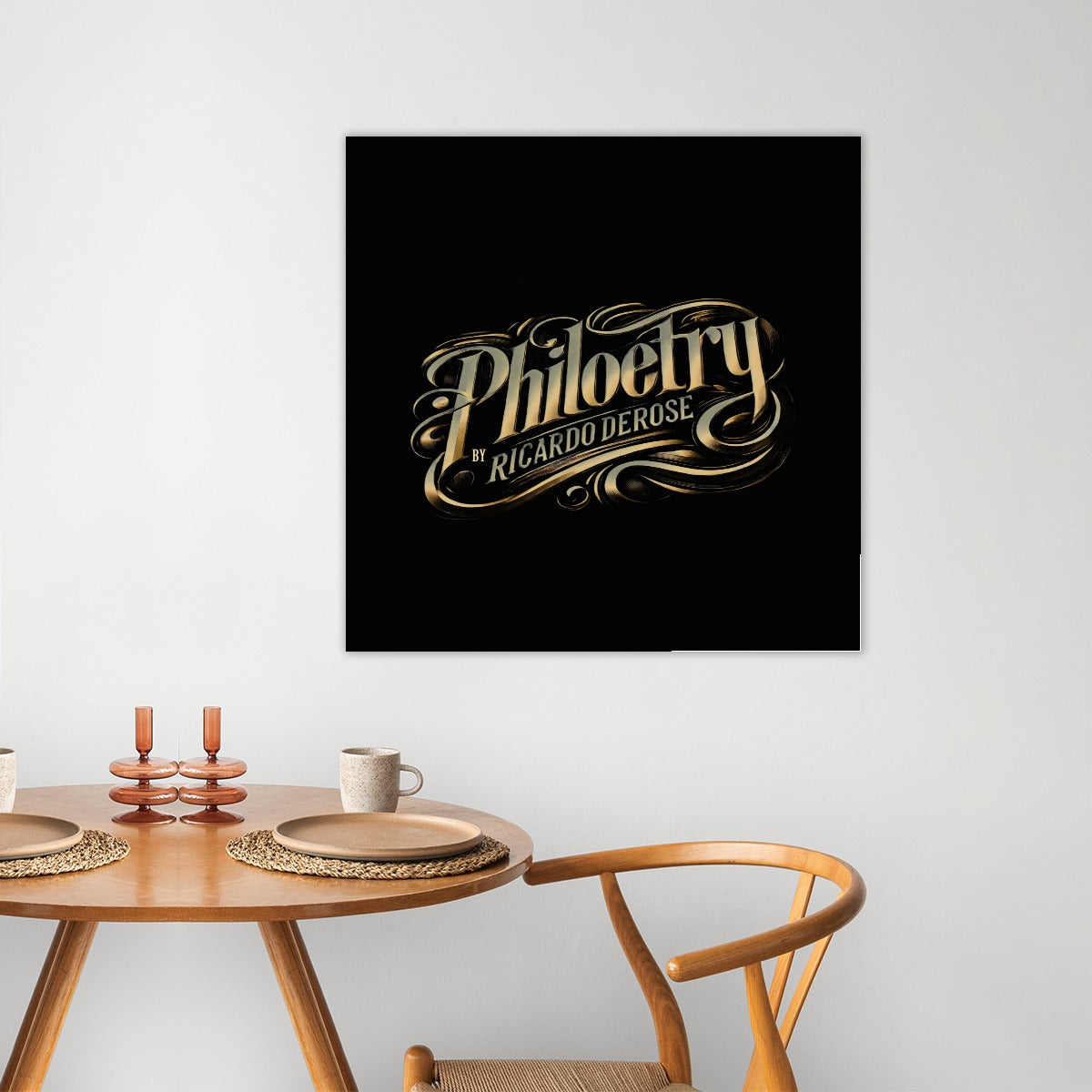 Philoetry - Large Frameless single-piece mural