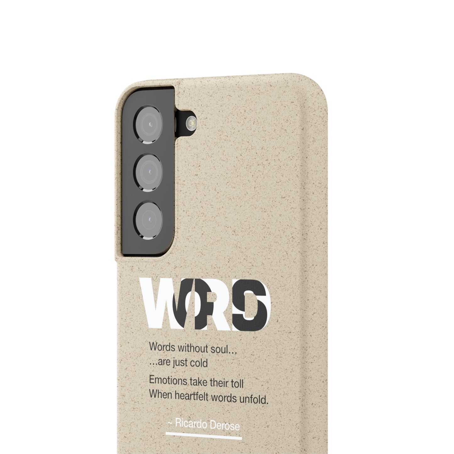 Words Biodegradable Cases