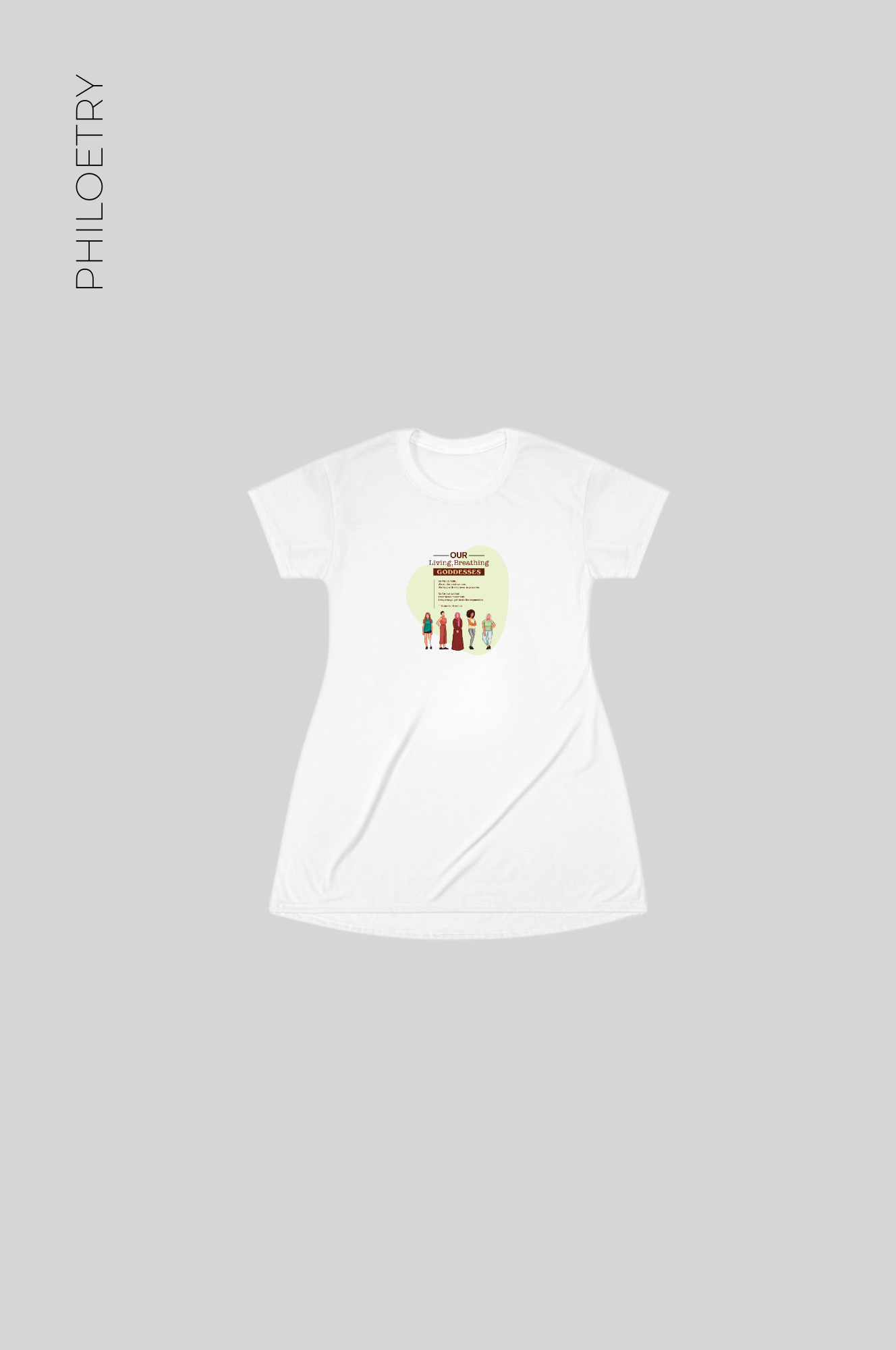 Our Living Breathing Goddesses - T-Shirt Dress (AOP)