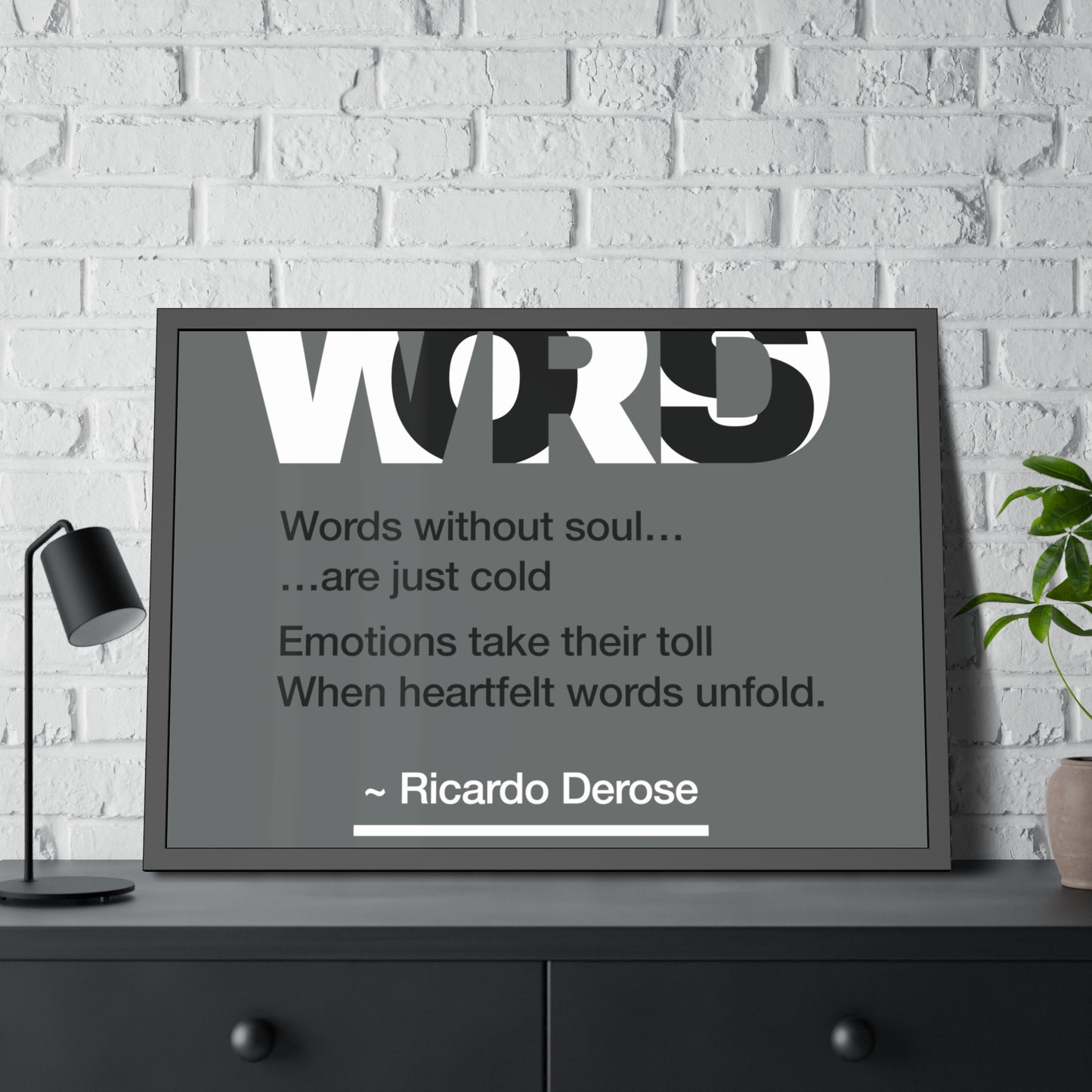 Words Framed Paper Posters