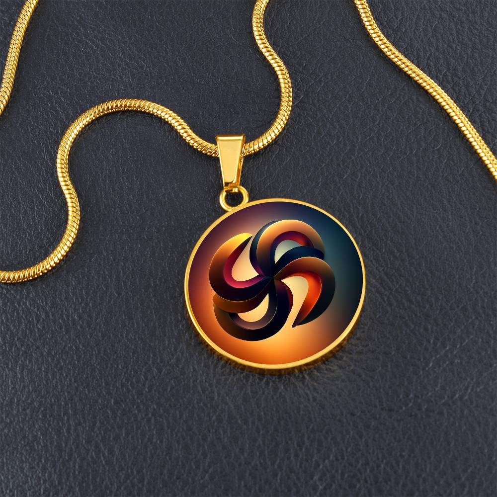 Ricardo Derose Goddess Unity Symbol Circle Necklace