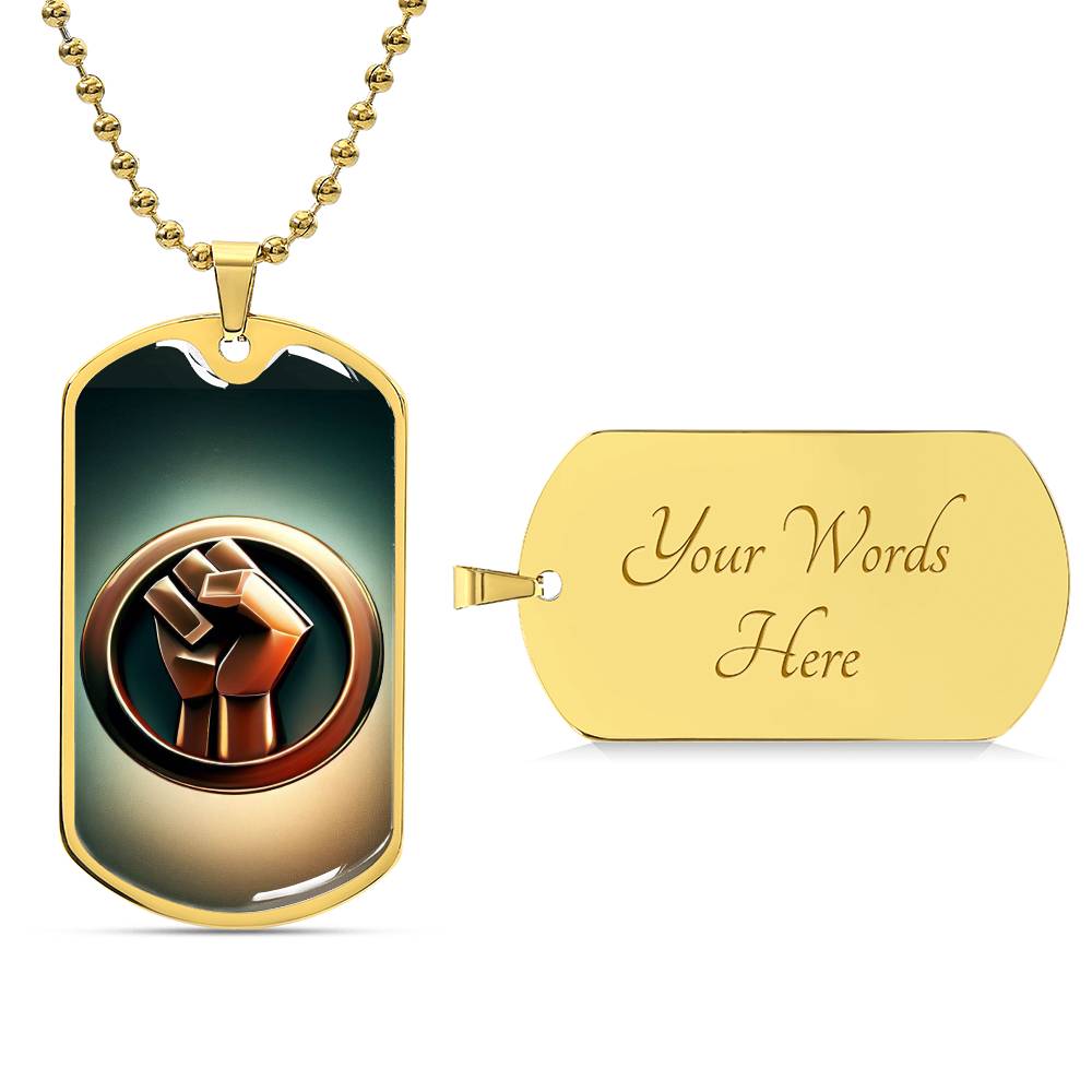 Perseverance Symbol Dog Tag