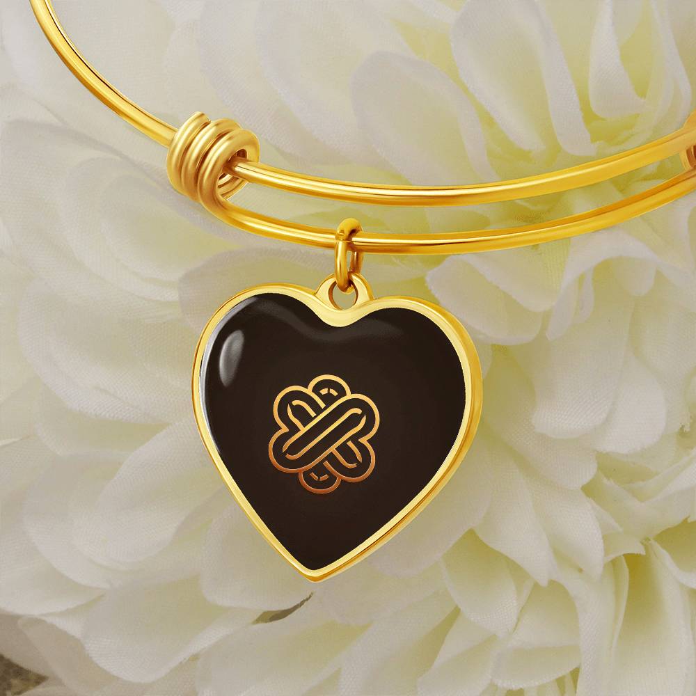 Kindness Symbol Heart Bangle - Derose Entertainment