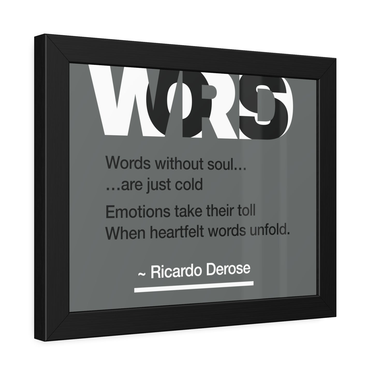 Words Framed Paper Posters