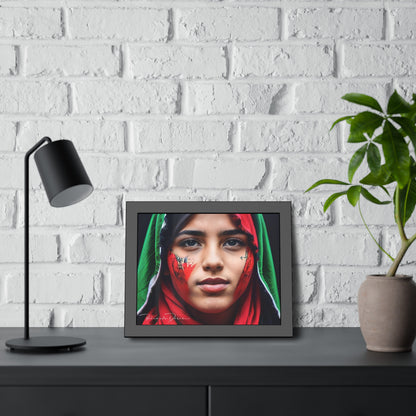 Palestine Girl Framed Poster