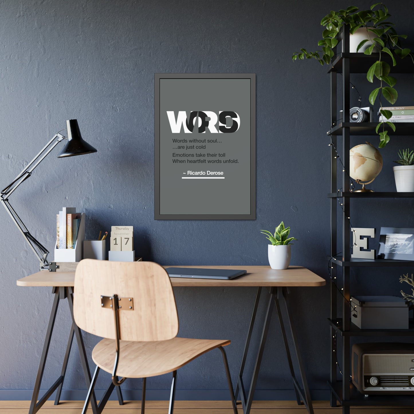 Words Framed Paper Posters