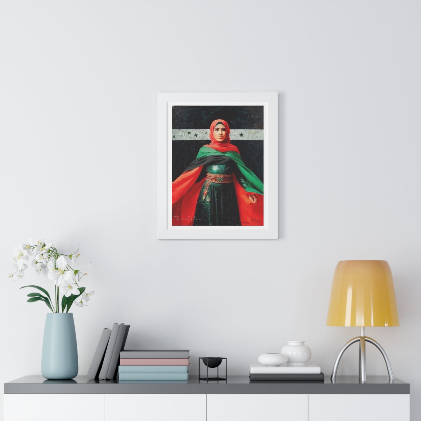 Framed Palestine Vertical Poster - Derose Entertainment 