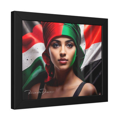 Palestine Girl Framed Poster