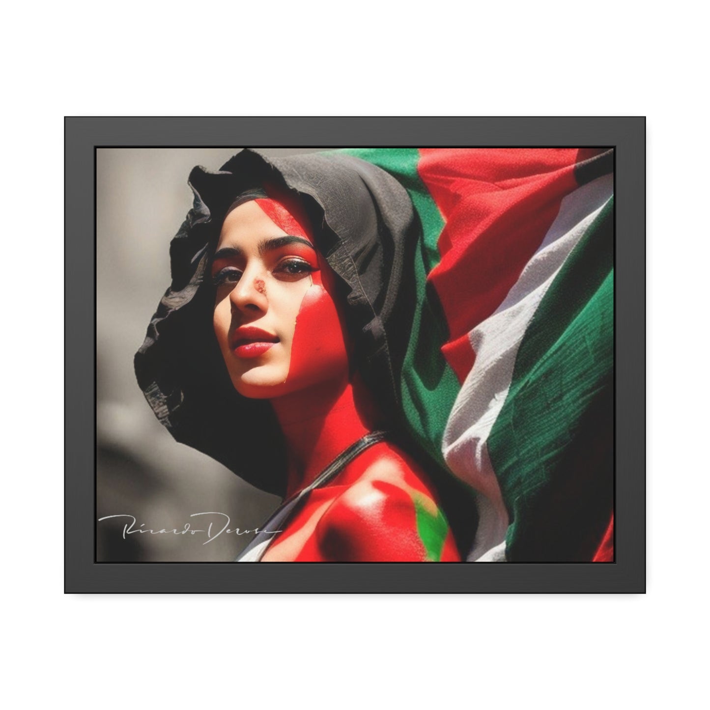 Palestine Girl Framed Poster