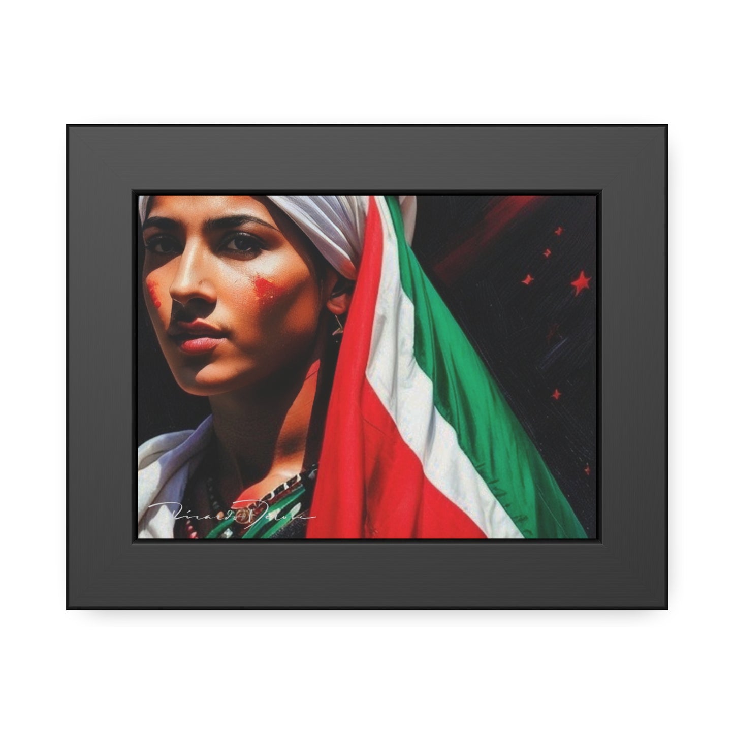 Palestine Girl Framed Poster