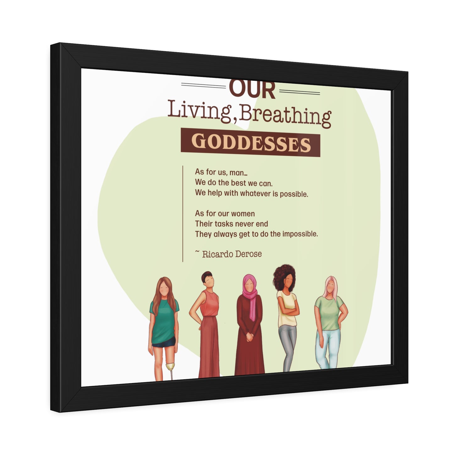 Our Living,Breathing Goddesses Framed Paper Posters