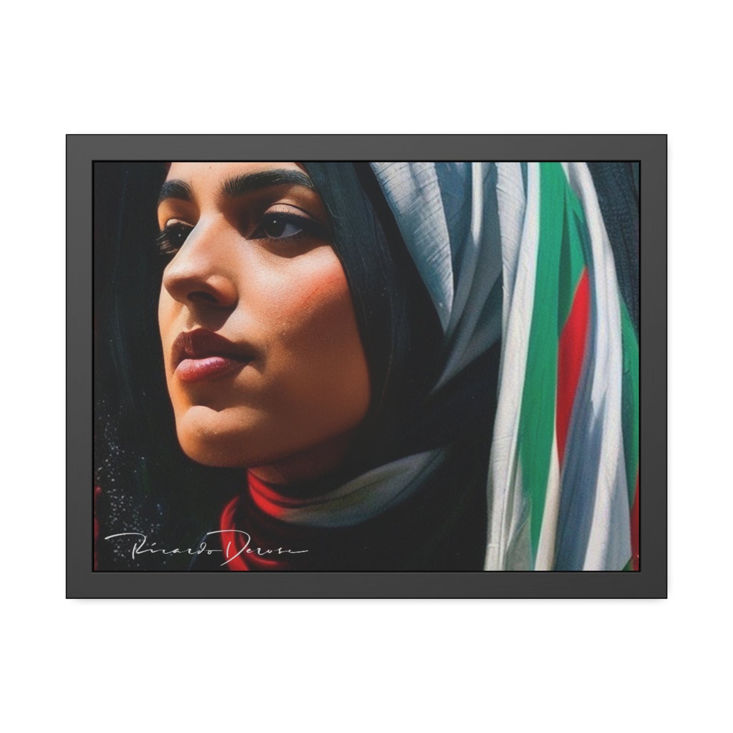 Palestine Girl Framed Poster