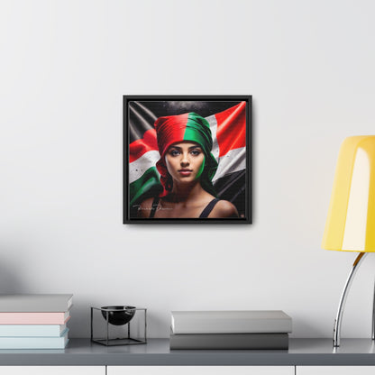 Free Palestine Gallery Canvas Wraps, Square Frame - Derose Entertainment 