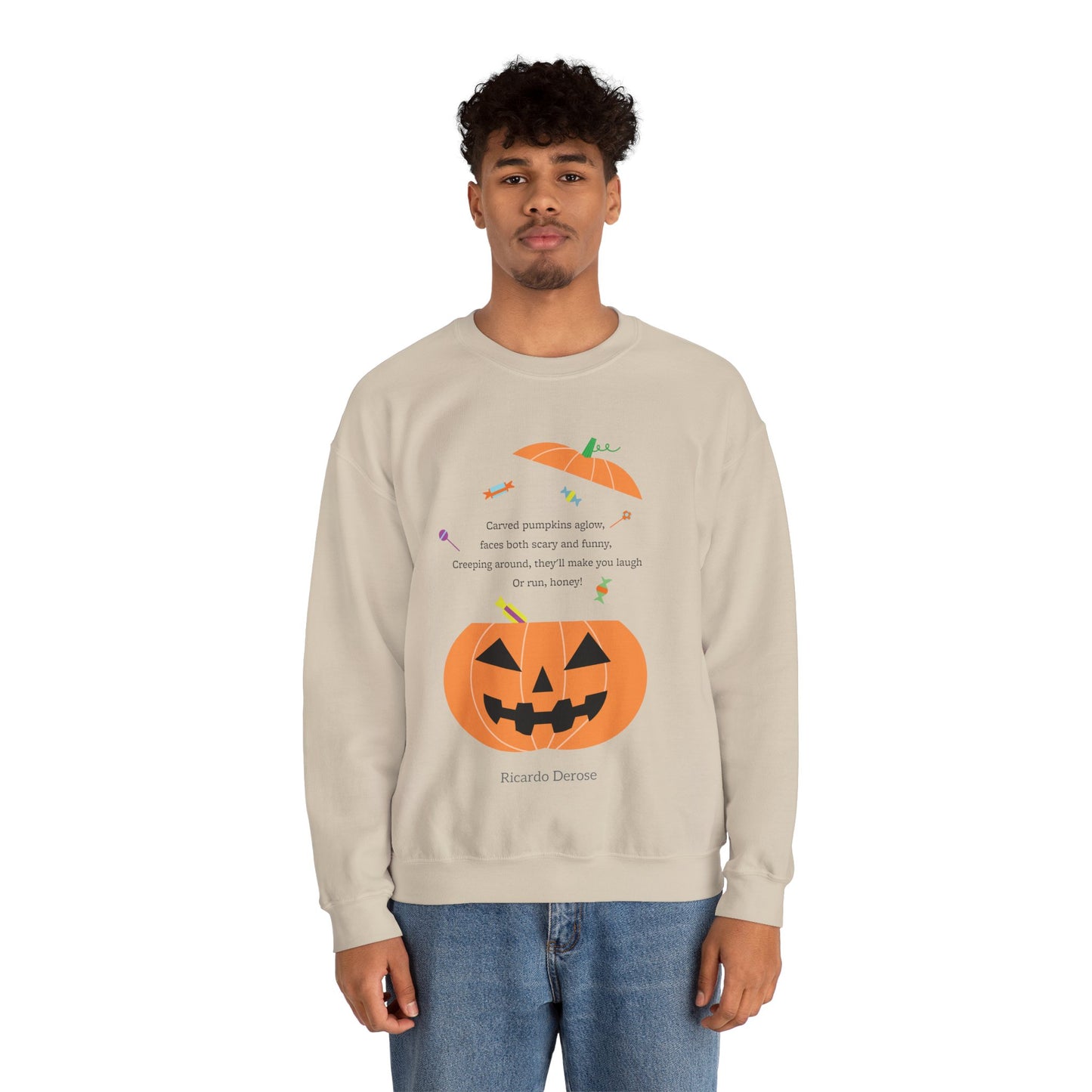 Halloween Jack o Lantern_Unisex Heavy Blend™ Crewneck Sweatshirt