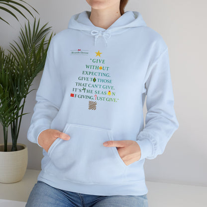 Ricardo Derose Give Without Expecting_form A Christmas Story_Unisex Heavy Blend™ Hooded Sweatshirt