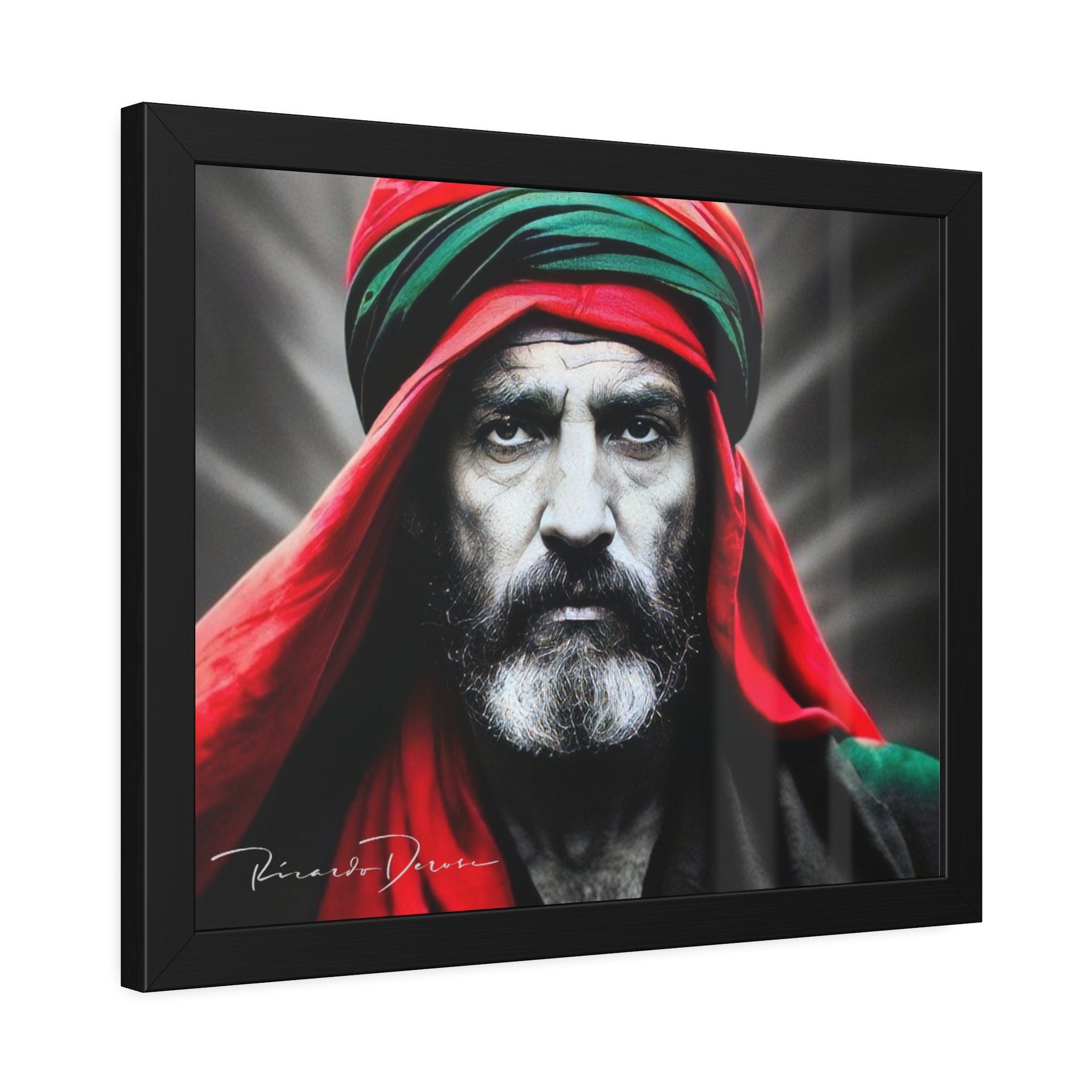 Palestine Old Man Framed Poster