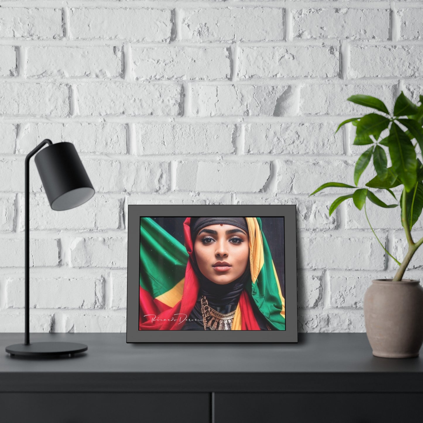 Palestine Girl Framed Poster