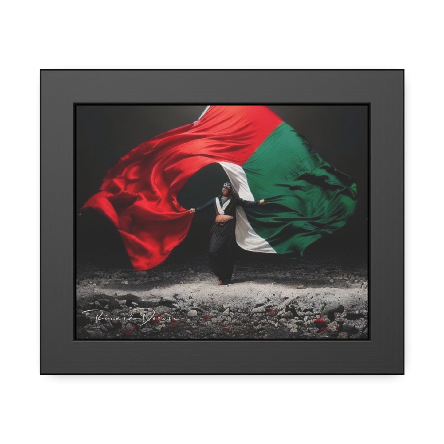 Palestine Flag Framed Poster