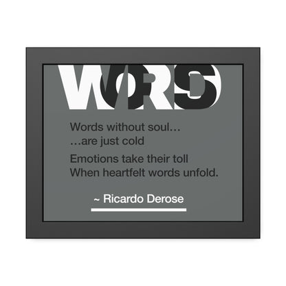 Words Framed Paper Posters