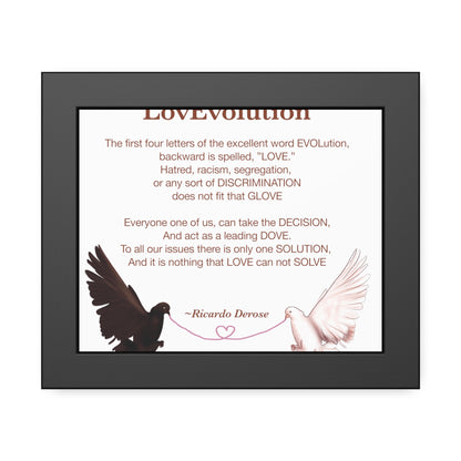 Love evolution Framed Paper Posters