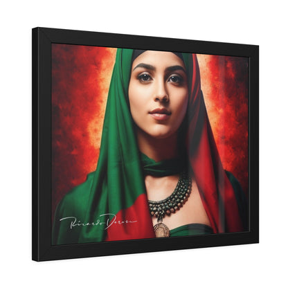 Palestine Girl Framed Poster