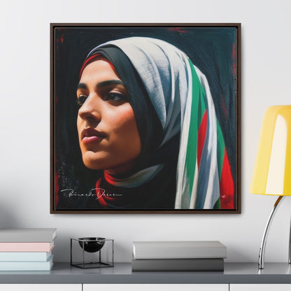 Free Palestine Gallery Canvas Wraps, Square Frame - Derose Entertainment 