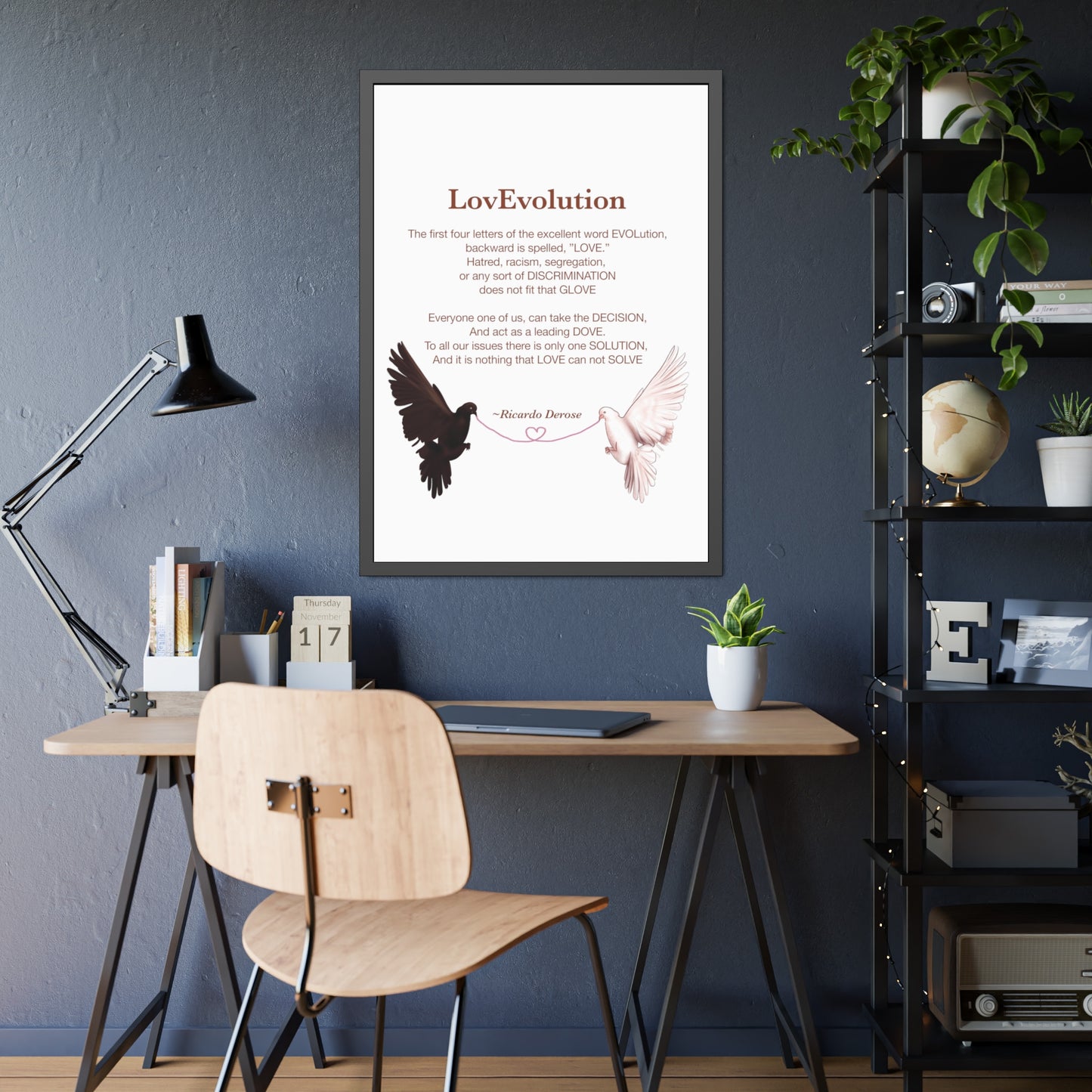 Love evolution Framed Paper Posters