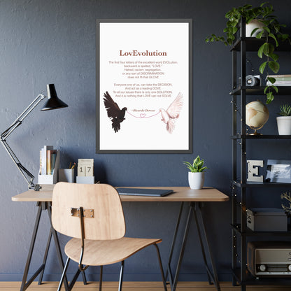 Love evolution Framed Paper Posters