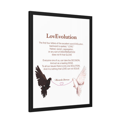 Ricardo Derose Love evolution Framed Paper Posters