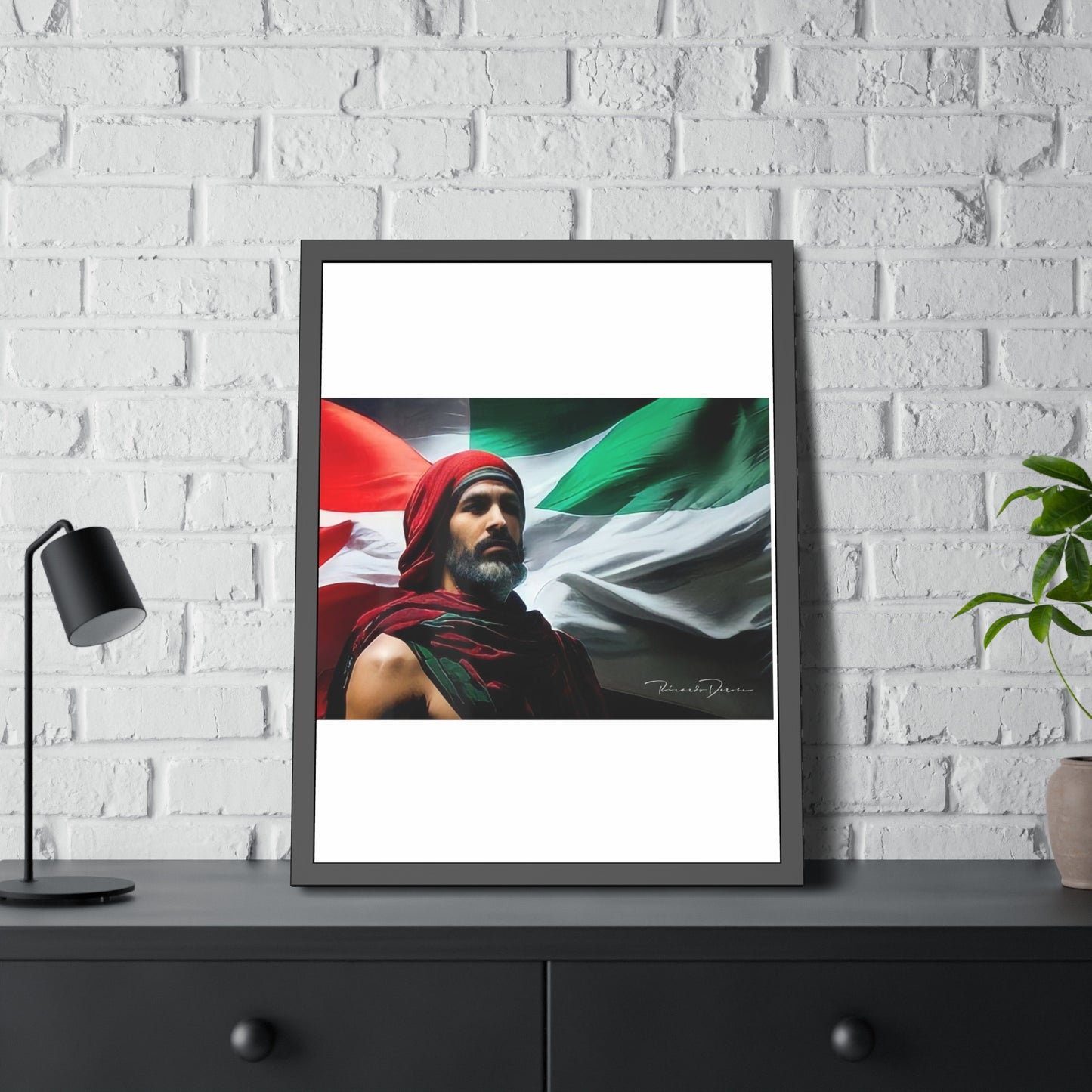 Framed Free Palestine Paper Posters