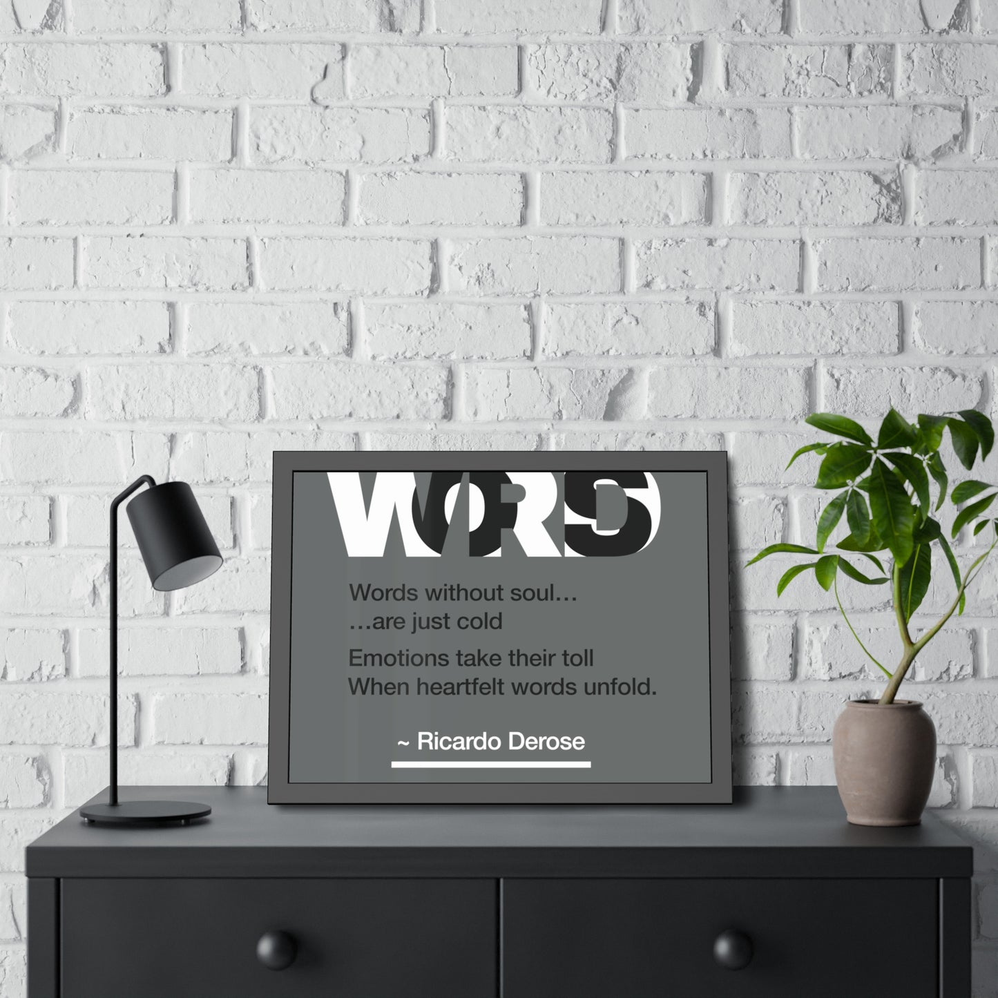 Words Framed Paper Posters