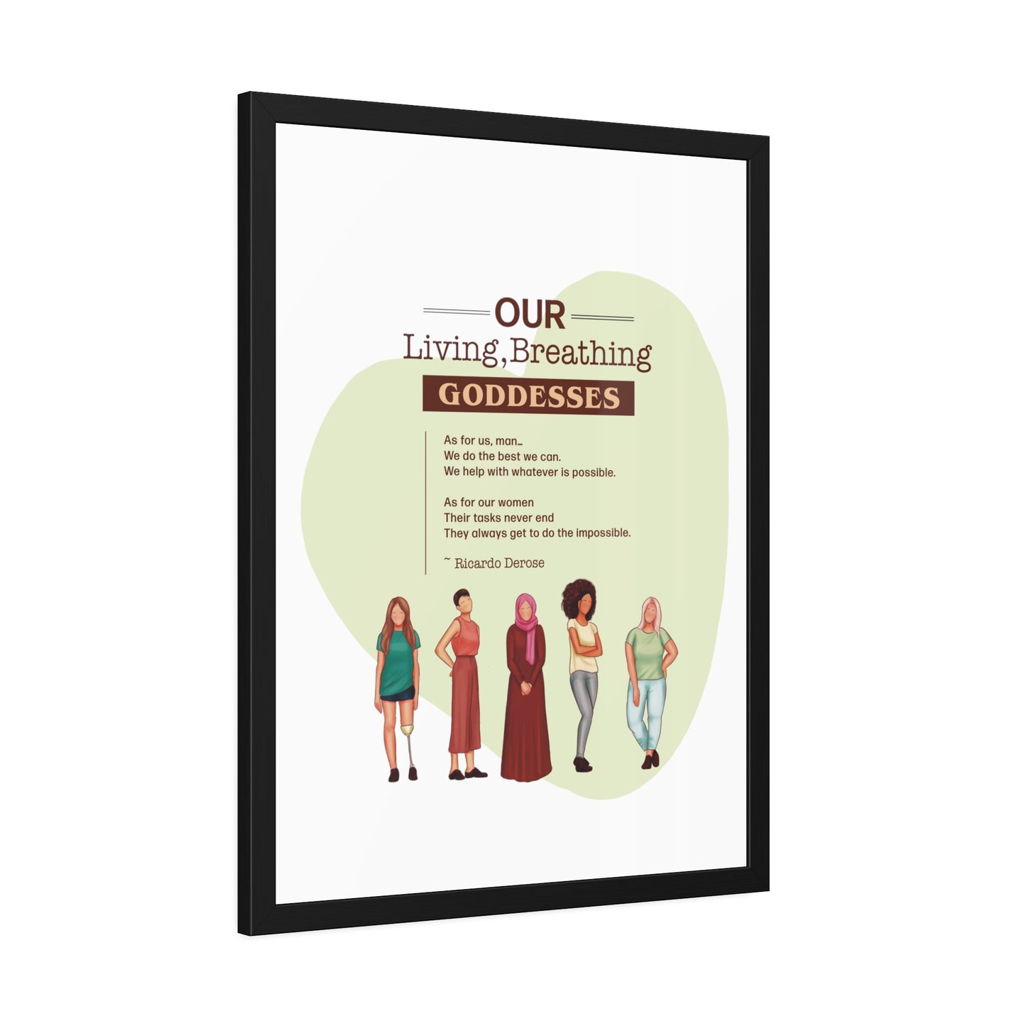 Our Living,Breathing Goddesses Framed Paper Posters