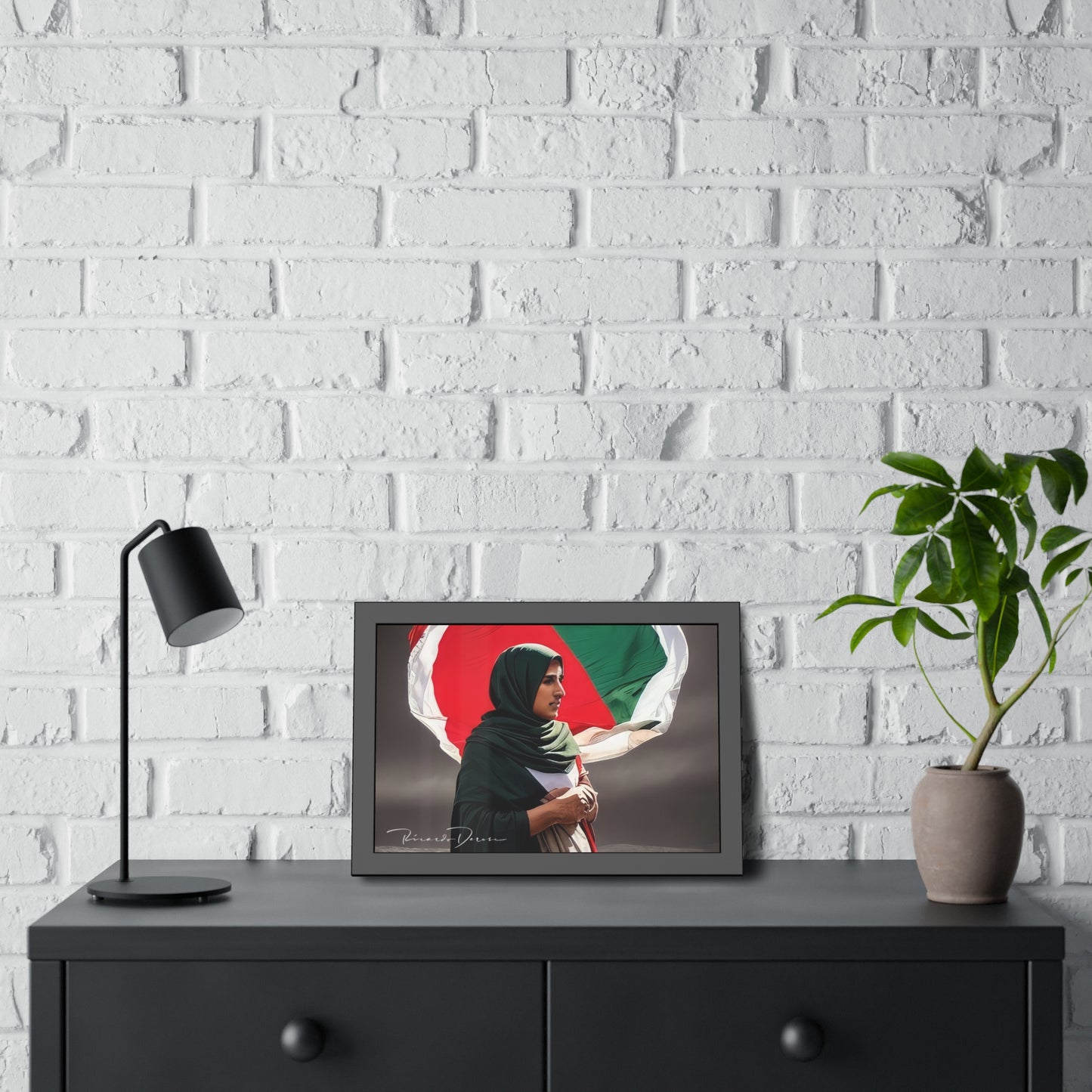 Palestine Girl Framed Poster