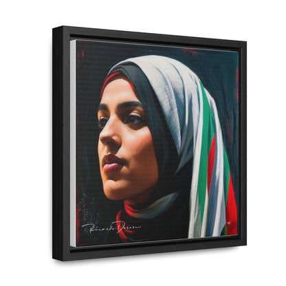 Free Palestine Gallery Canvas Wraps, Square Frame - Derose Entertainment 