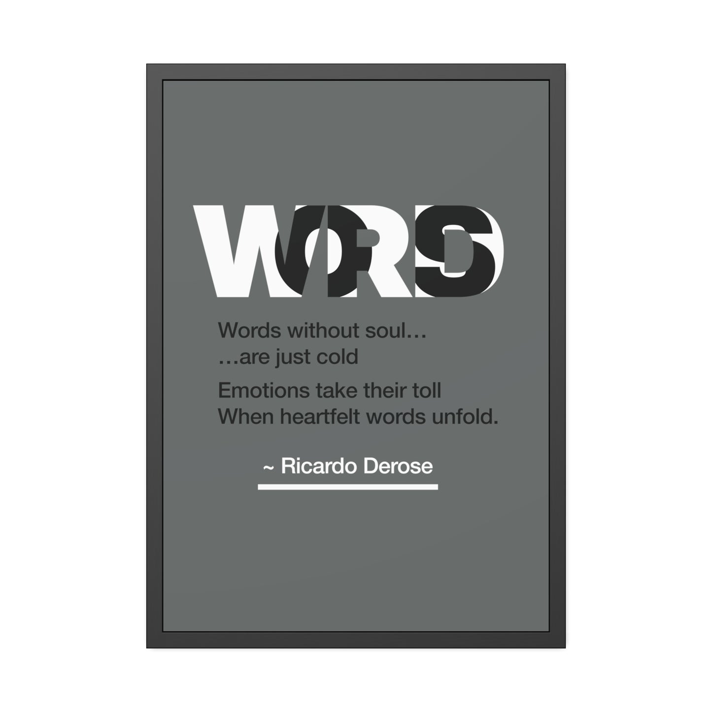 Words Framed Paper Posters