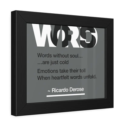 Words Framed Paper Posters