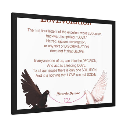 Love evolution Framed Paper Posters