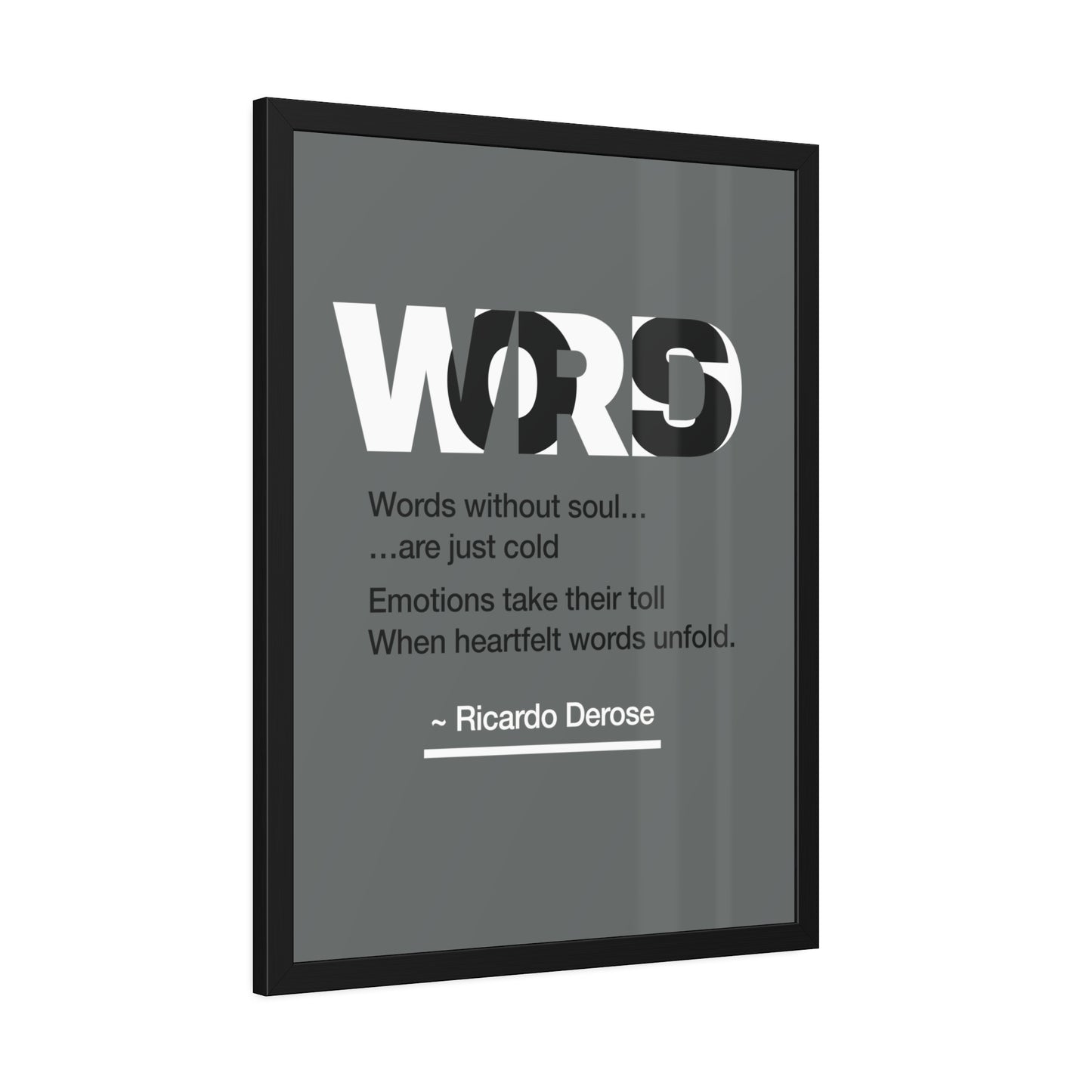 Words Framed Paper Posters