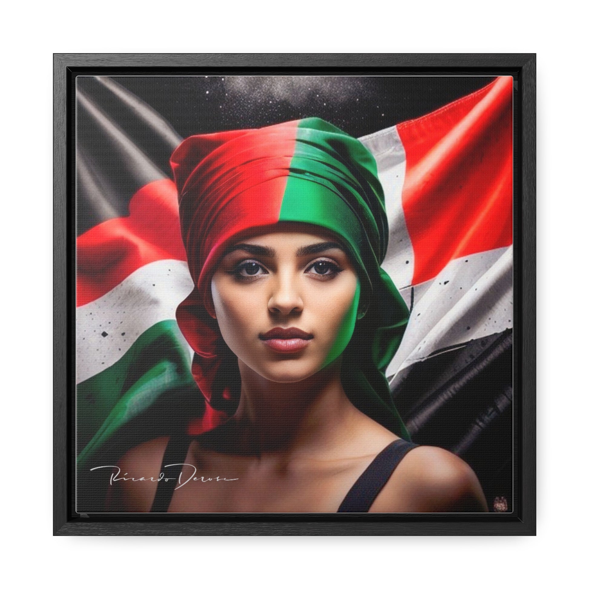 Free Palestine Gallery Canvas Wraps, Square Frame - Derose Entertainment 