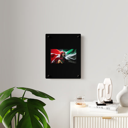 Free Palestine Acrylic Glass Art - Derose Entertainment 