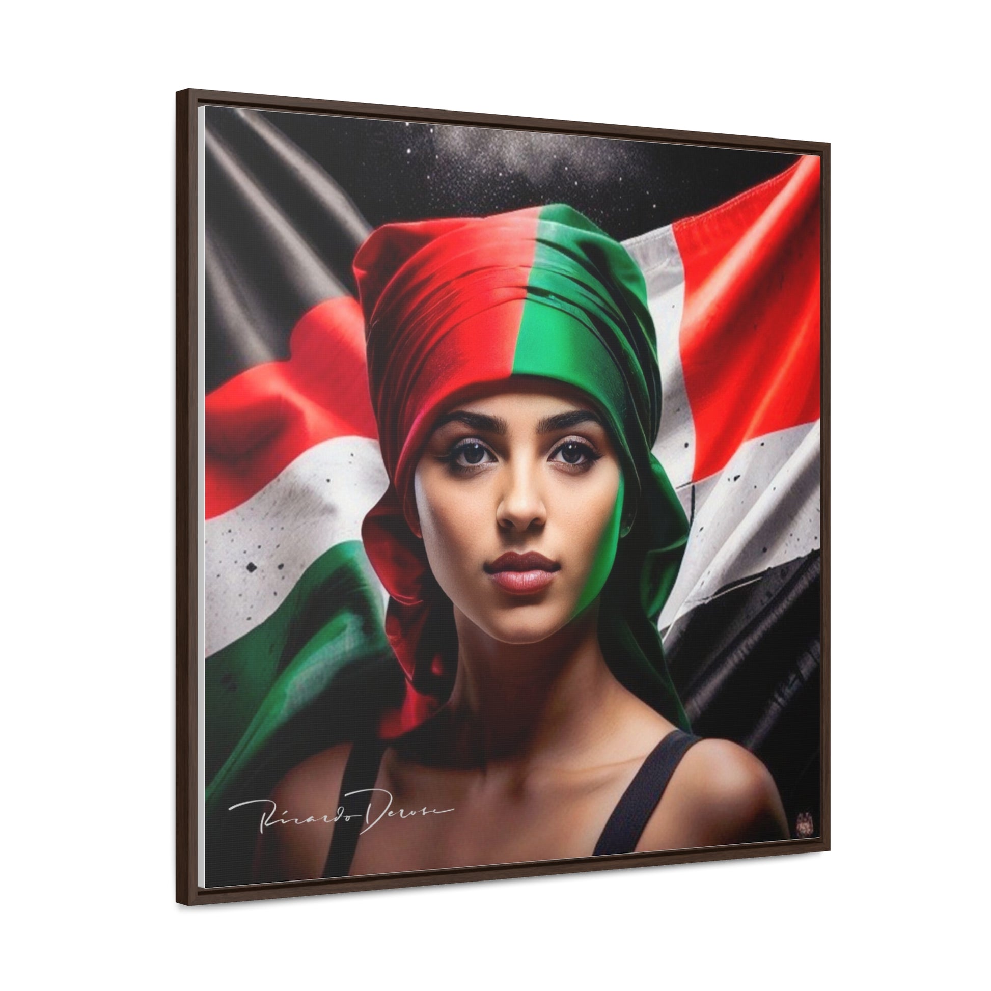 Free Palestine Gallery Canvas Wraps, Square Frame - Derose Entertainment 