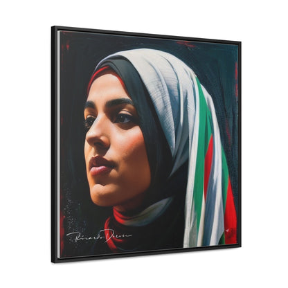 Free Palestine Gallery Canvas Wraps, Square Frame - Derose Entertainment 