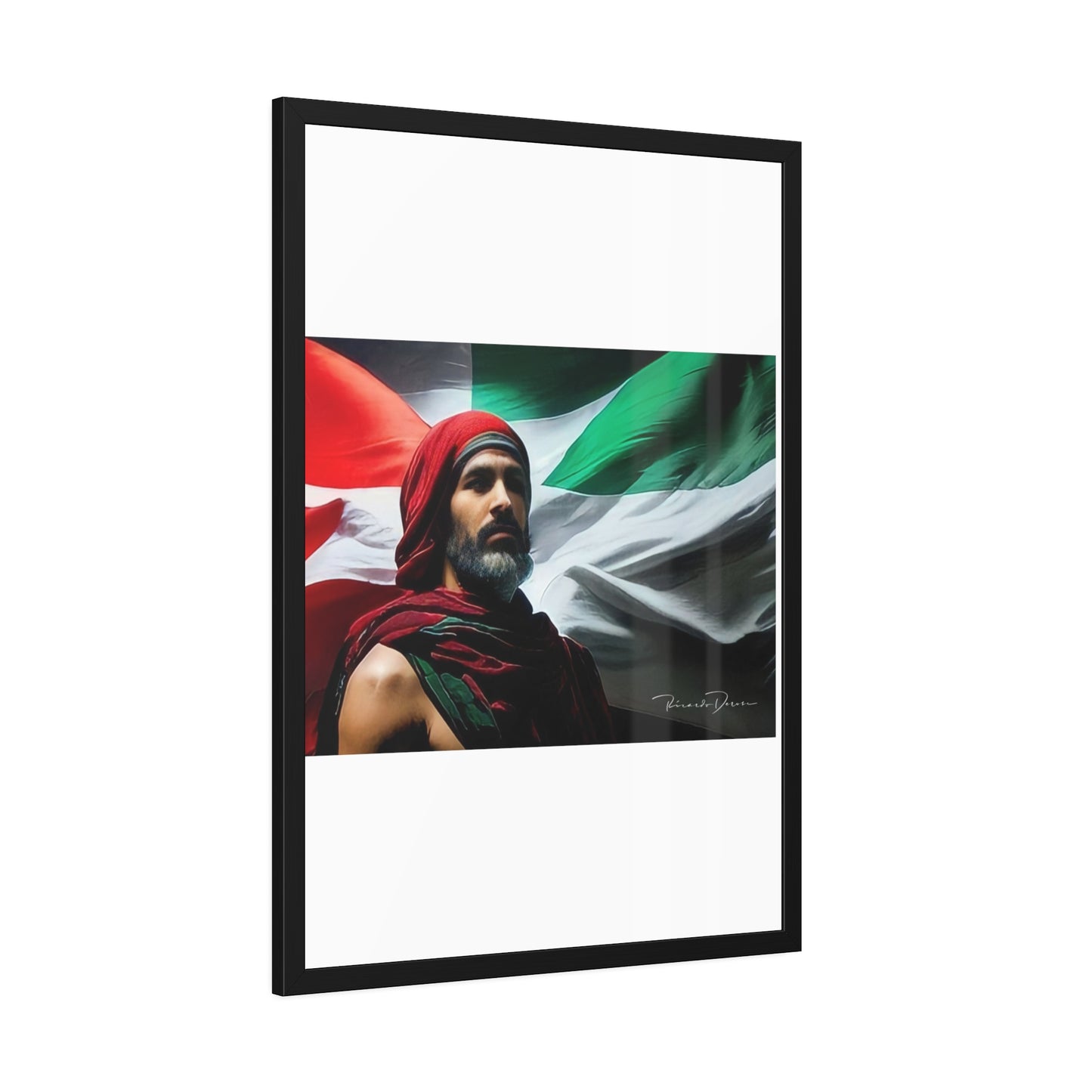 Framed Free Palestine Paper Posters