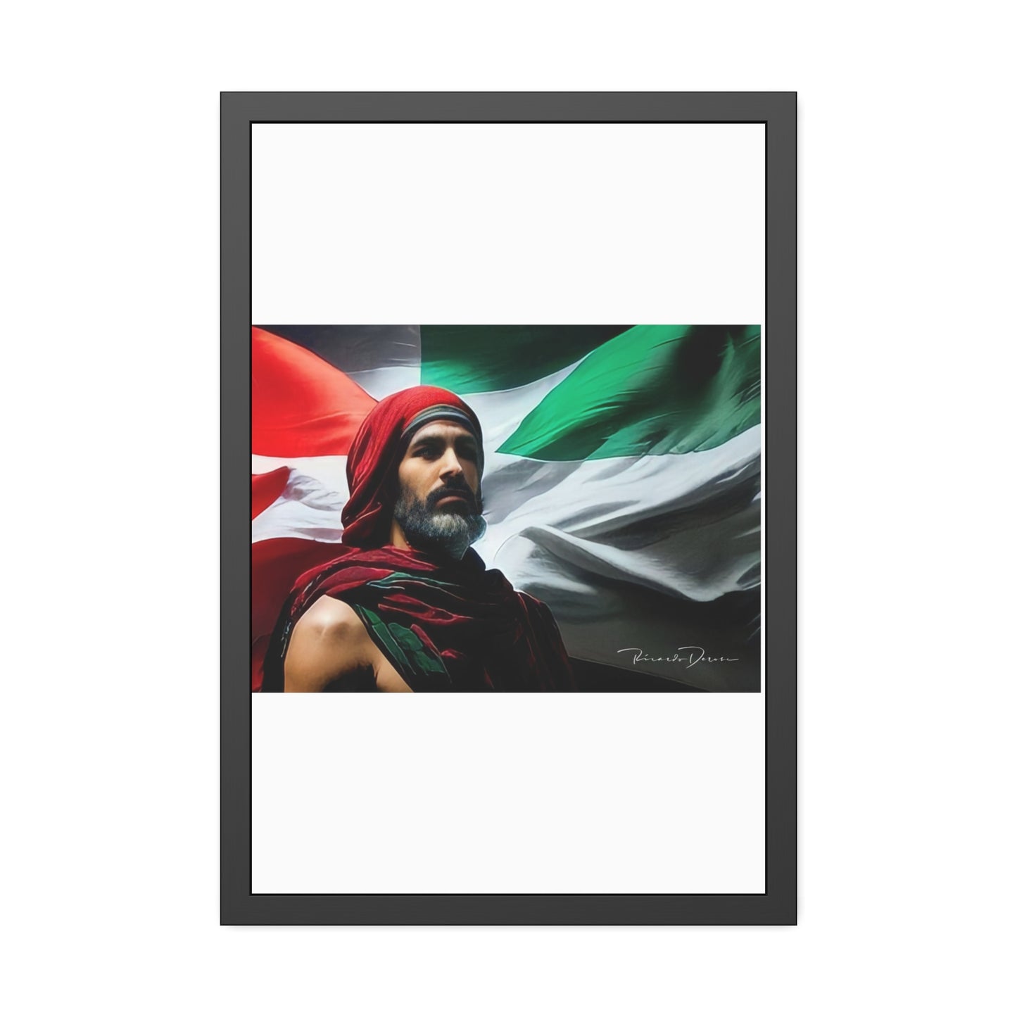 Framed Free Palestine Paper Posters