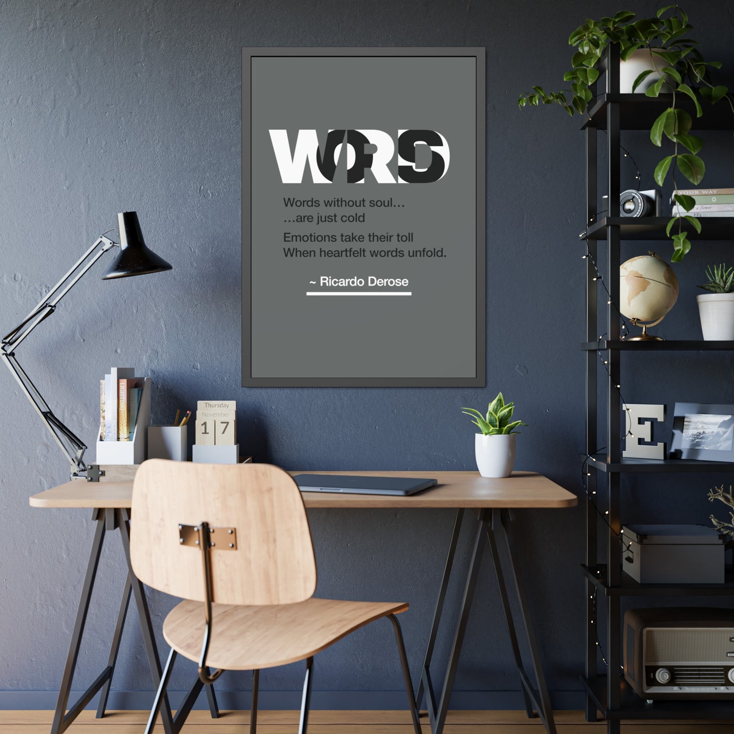 Words Framed Paper Posters