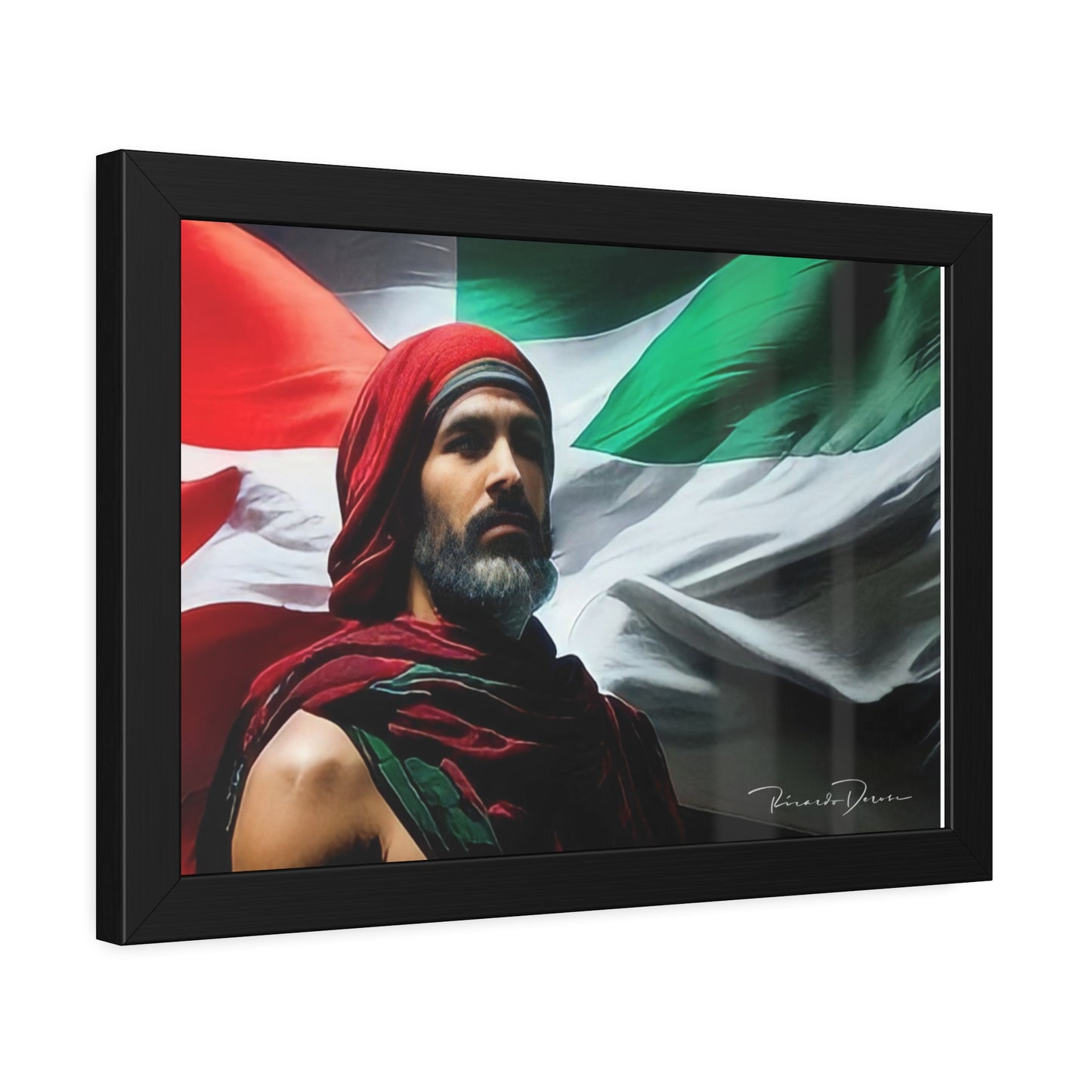 Framed Free Palestine Paper Posters