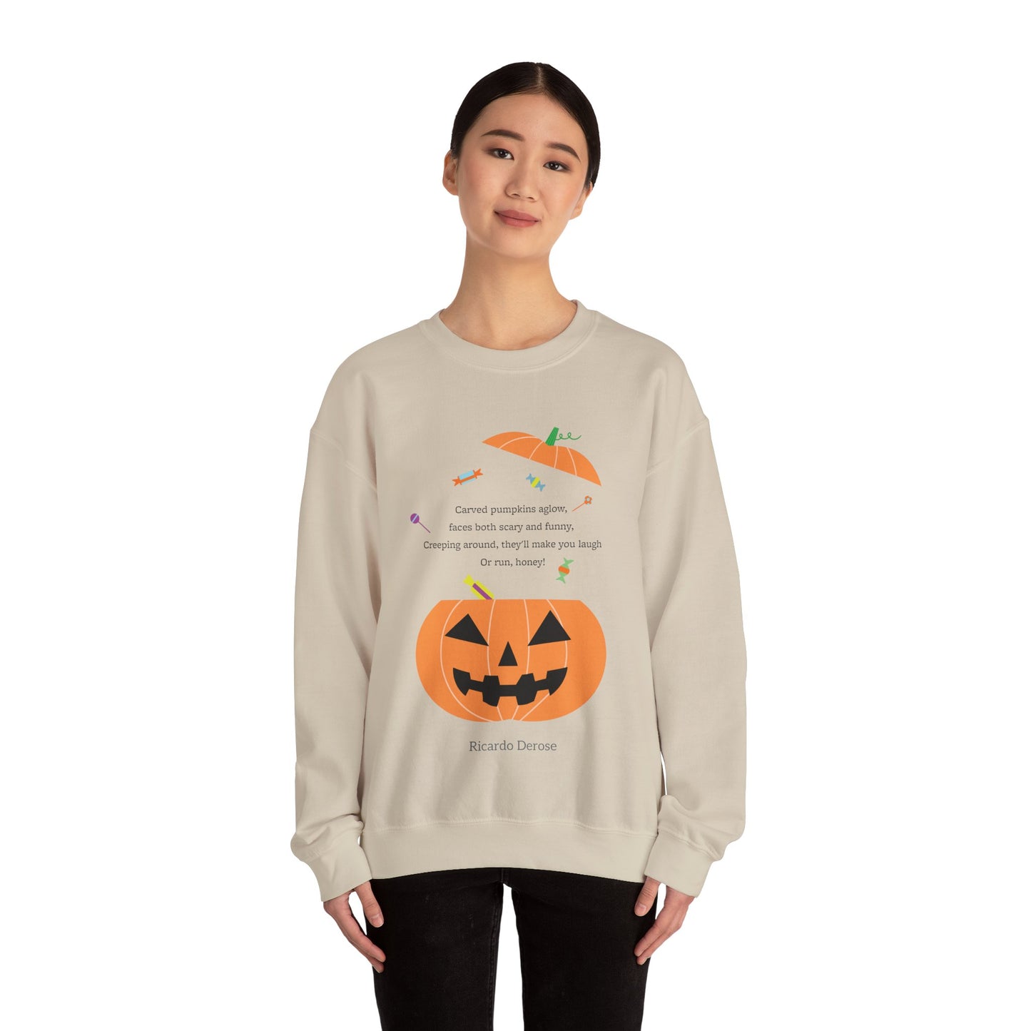 Halloween Jack o Lantern_Unisex Heavy Blend™ Crewneck Sweatshirt